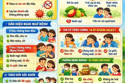 TĂNG CƯỜNG PHÒNG CHỐNG DỊCH BỆNH DO VIRUS NIPAH – CHUNG TAY BẢO VỆ SỨC KHỎE HỌC SINH